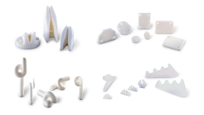 Thread Guides and Formers for Fiber Production using the Melt Spinning Technique