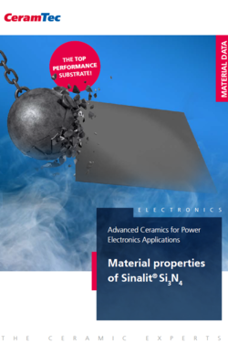 Cover Page of the CeramTec brochure for Silicon Nitride Substrates