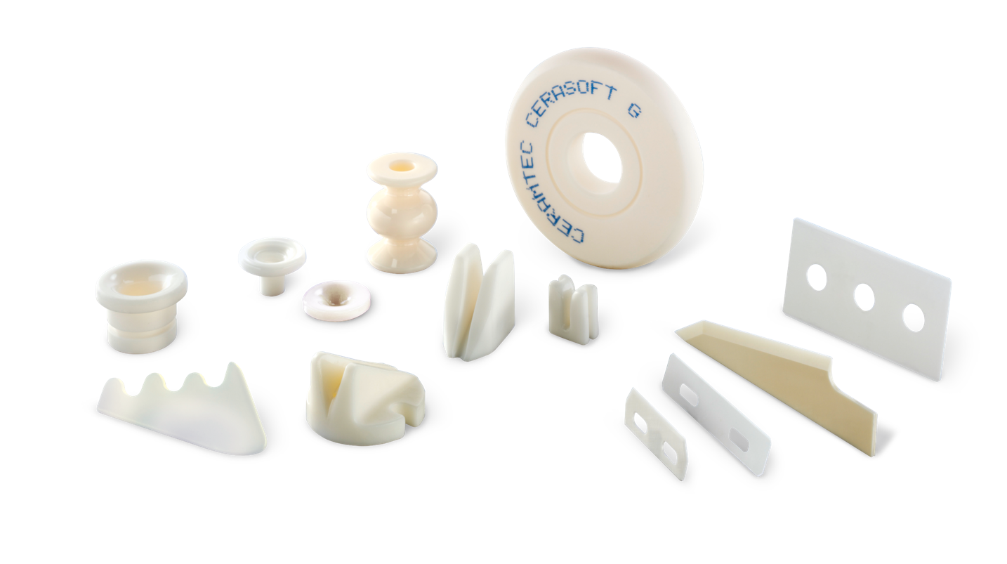 Selection of ceramic components in the textile industry